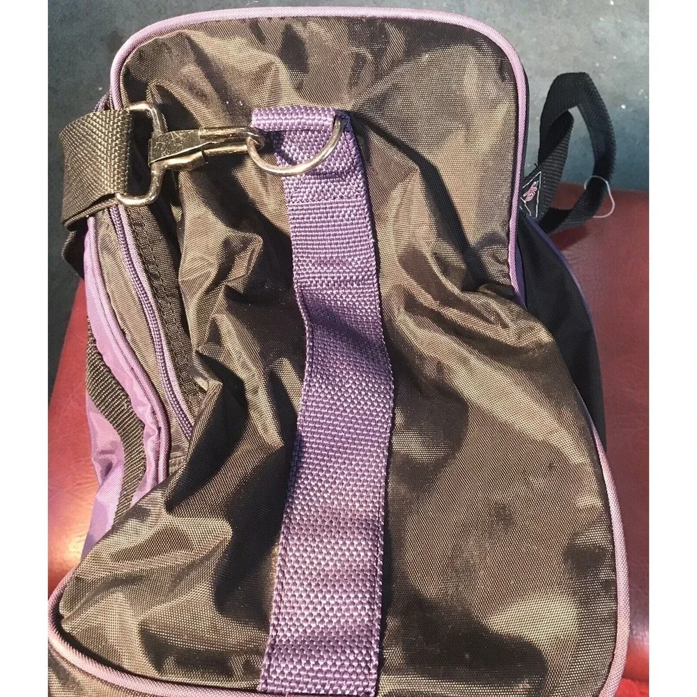 KR X-Line Purple 1 Ball Bowling And Shoe Bag 3 Zipper Compartments Nylon